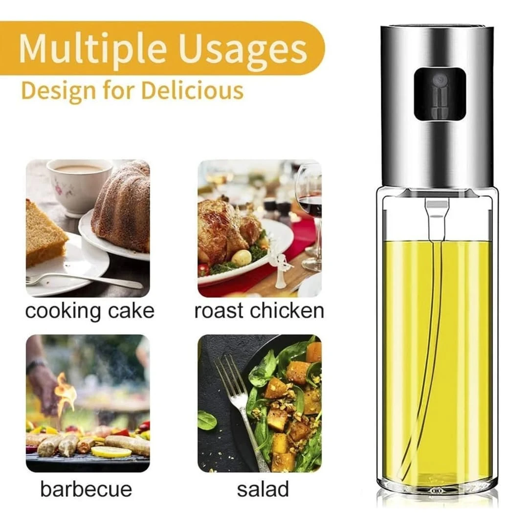 Oil Spray Bottle – 100ML Food- Glass for Cooking