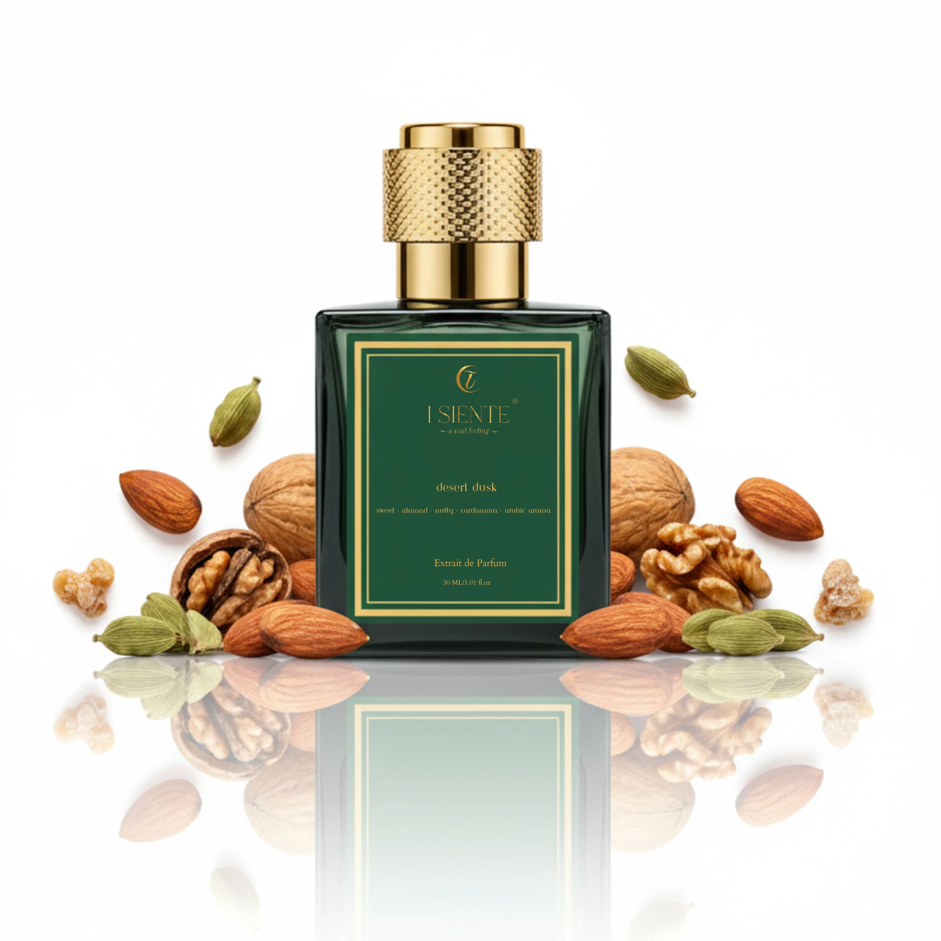 Desert Dusk Extrait de Parfum 30ml | Long Lasting Unisex Perfume | Sweet, Almond, Nutty, Cardamom & Arabic Aroma | Premium Luxury Fragrance Gift